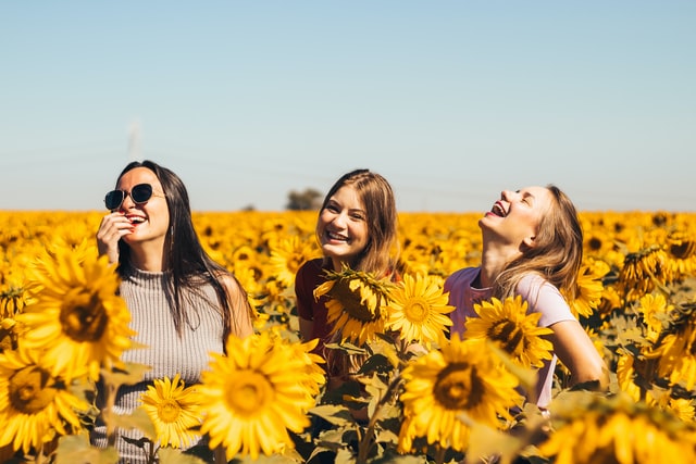 friends in flowers